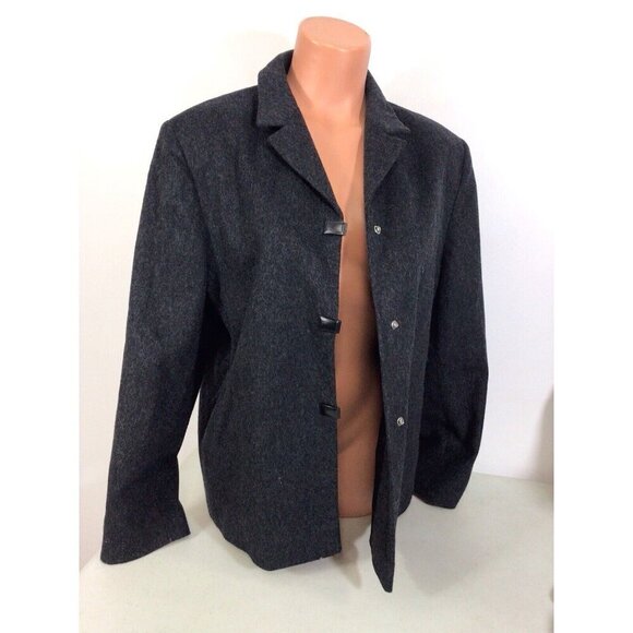 Steilmann Wool Coat Jacket Made in Germany Womens 14 - Picture 3 of 8